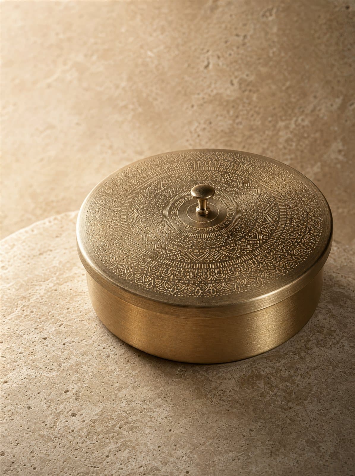 Brass Spice Box · Masala Dabba