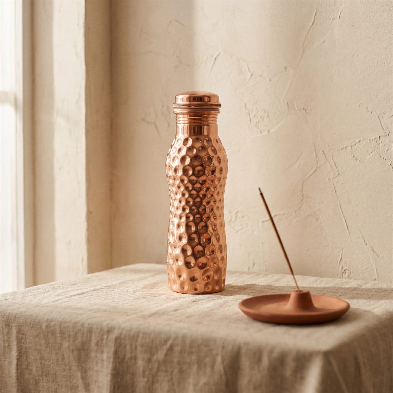 Curved Copper Water Bottle